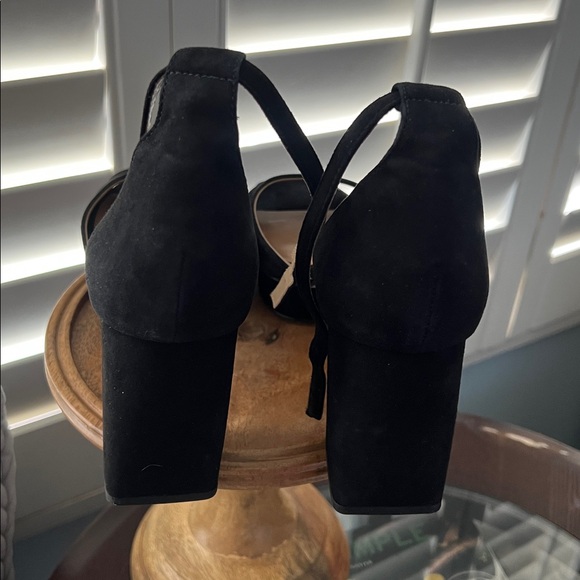 Worn once, Bernardo, size 8, Black Block High Heels, COZY! - Picture 10 of 13